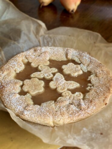 Crostata di pere e lime