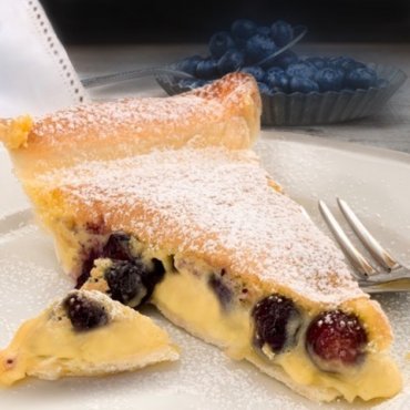 torta ai mirtilli