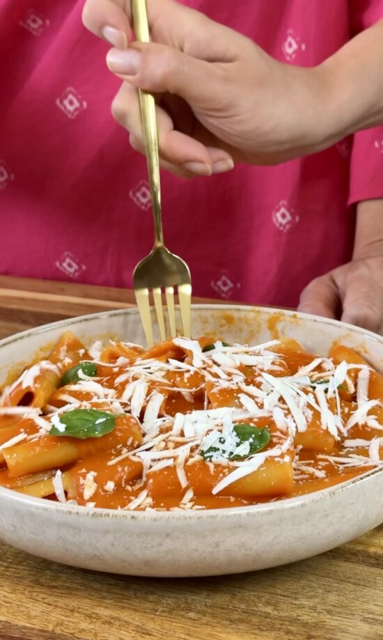 ricetta facile pasta con peperoni